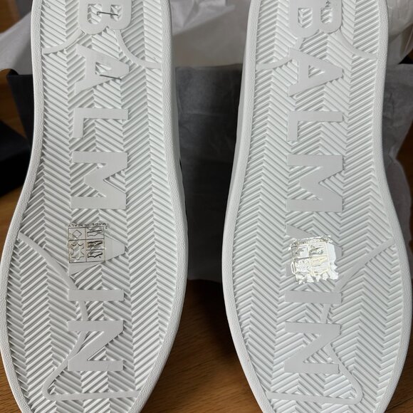Balmain White & Black Sneakers Size 10 (Mens) - Picture 6 of 10